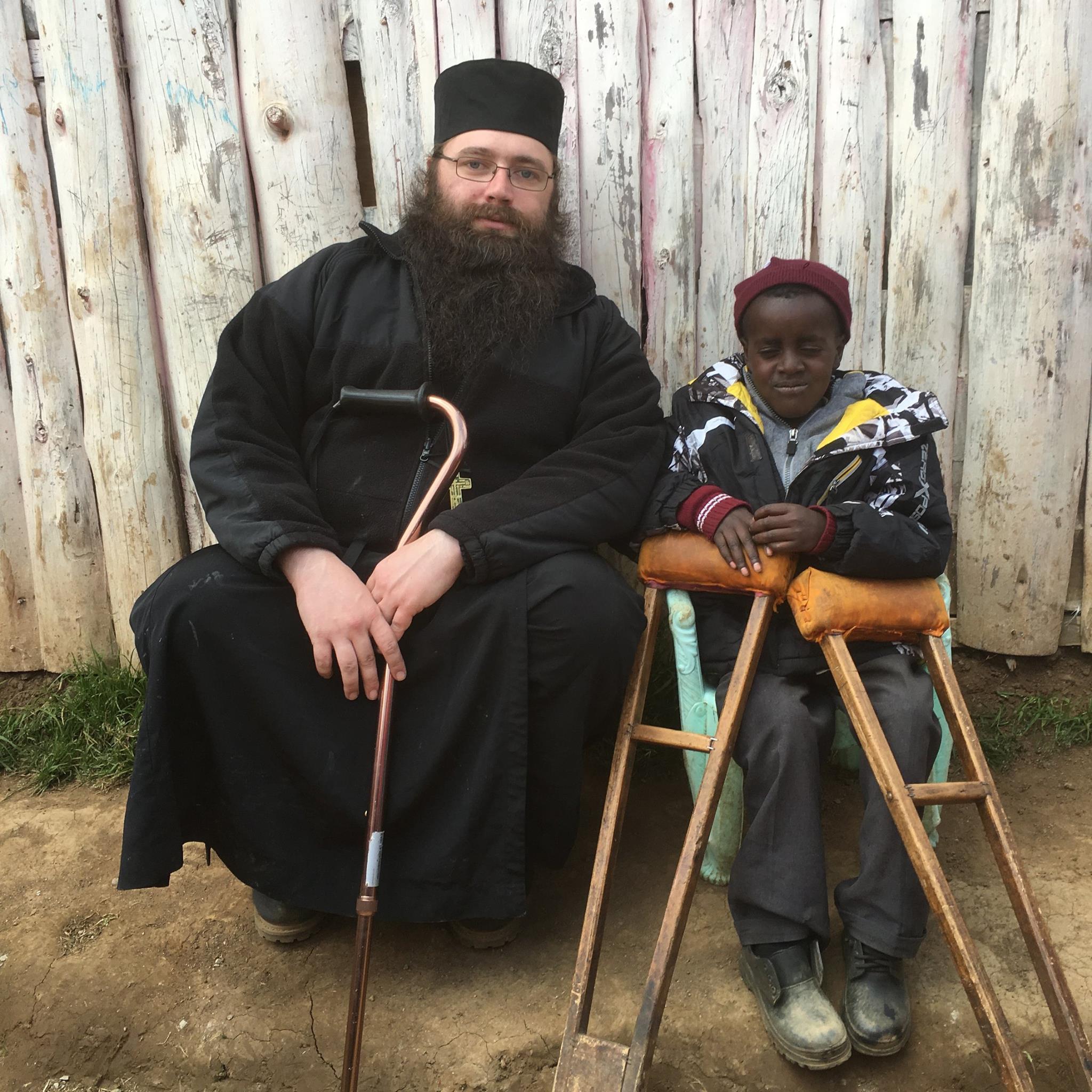 A disabled child who gets services at Orthodox mission Kenya