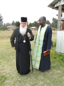 Orthodox Church in Kenya dsc00459 Archbishop Makarios with Fr Methodius at St Barnabas Orphanage
